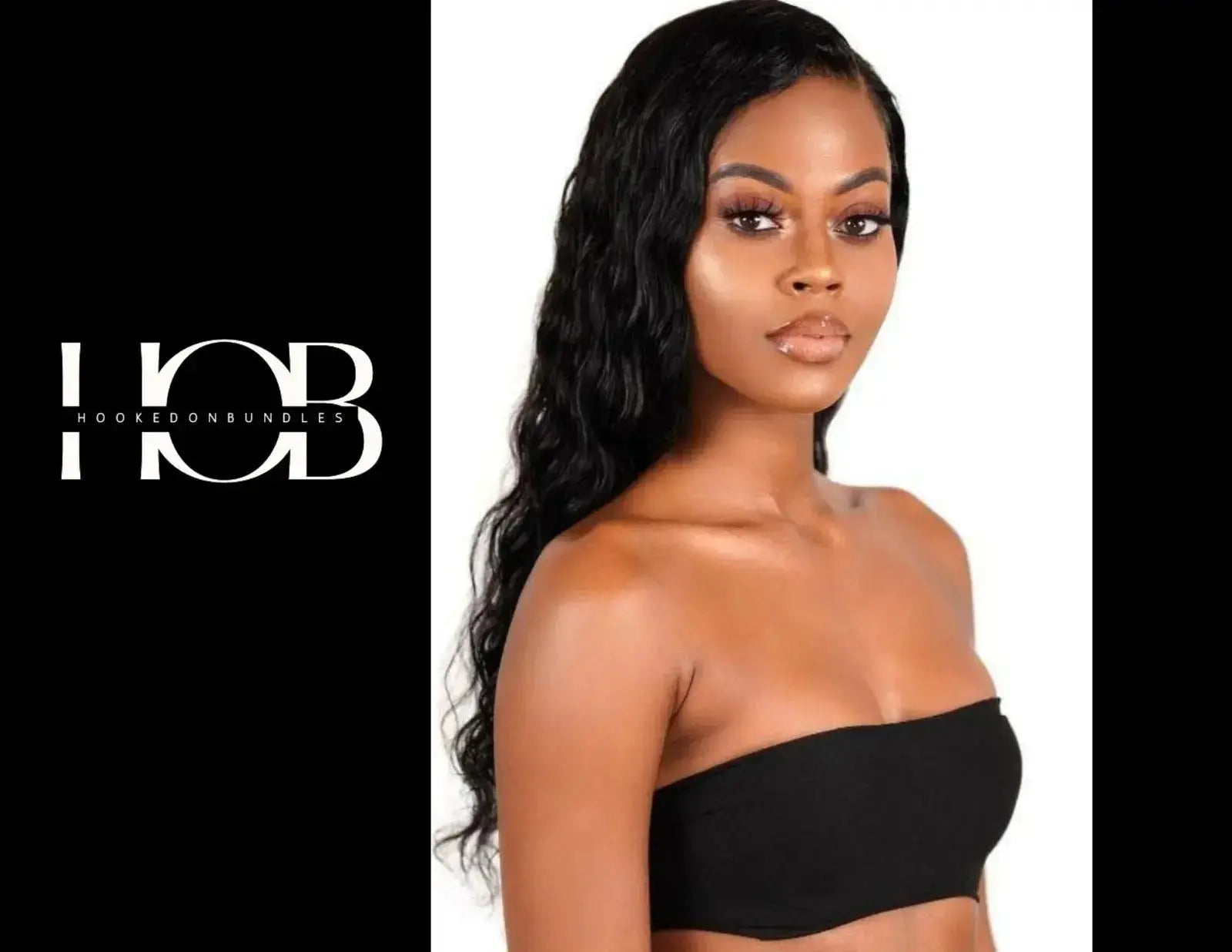 Loose Wave Transparent Lace Front Wig ~ 100% Human Hair HookedOnBundles Virgin Hair